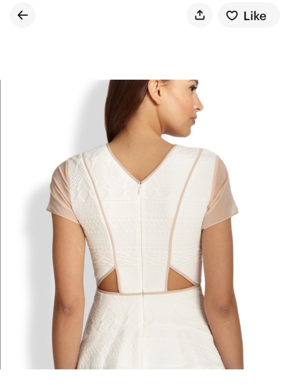 Rebecca Taylor Diamond Jaquard Peplum Silk Blend Top Size 10 NWT MSRP $325.